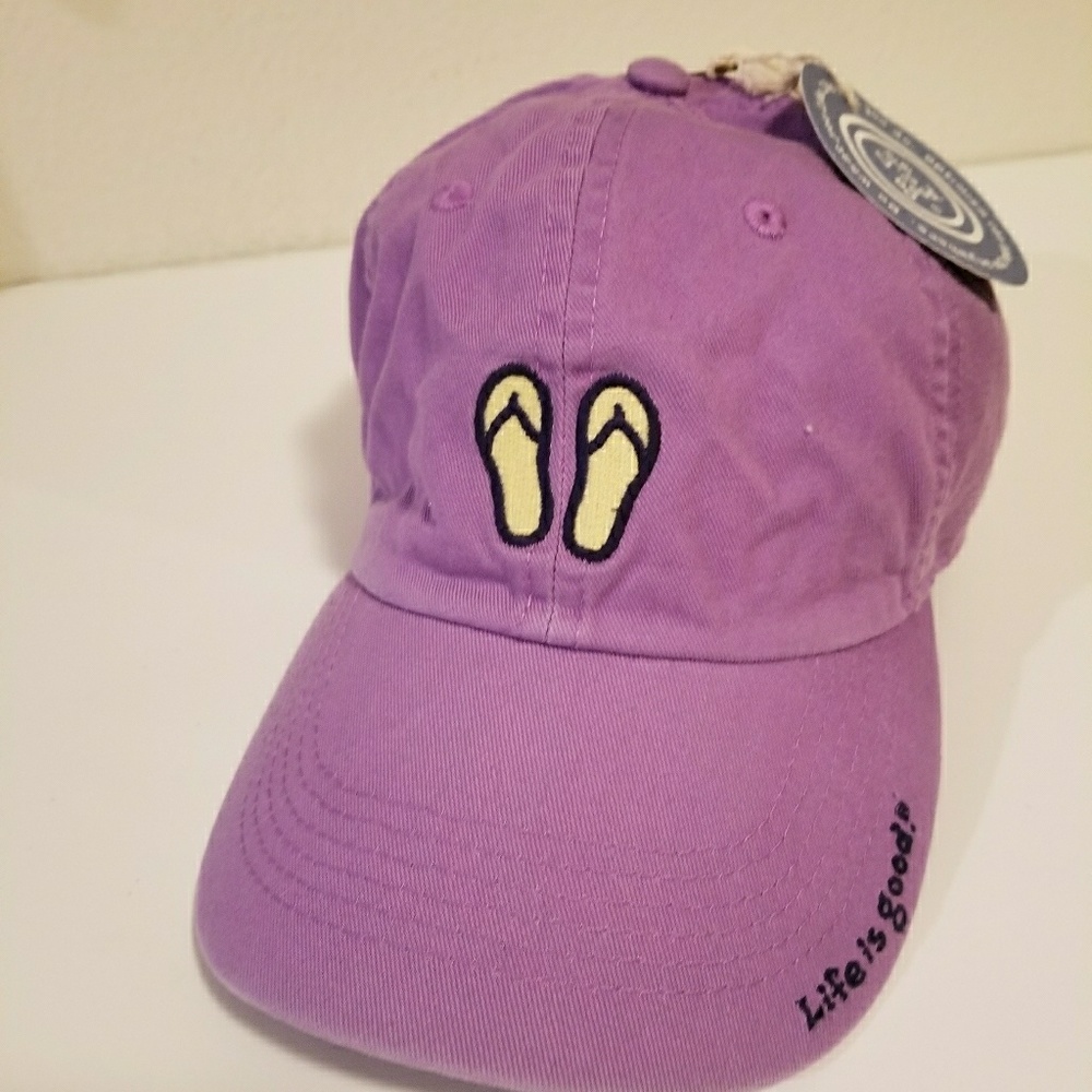 Life is Good Purple Adult Hat
